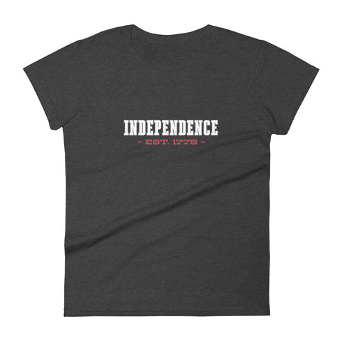 Independence Est. 1776 Women's short sleeve t-shirt - Mainstream Freedom